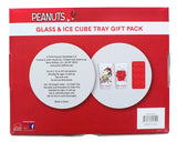 Peanuts Snoopy House and Lights Pub Glasses 2-Piece Set with Ice Tray
