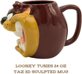 Looney Tunes Taz Face Ceramic 3D Sculpted Mug