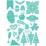 Cuttlebug Holiday Sampler Cut & Emboss Die Set