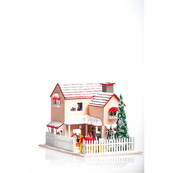 Happy Christmas Eve DIY Miniature Dollhouse