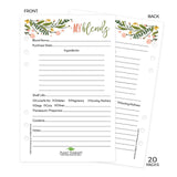 Plant Therapy Essential Oil Organizer and Journal Refill