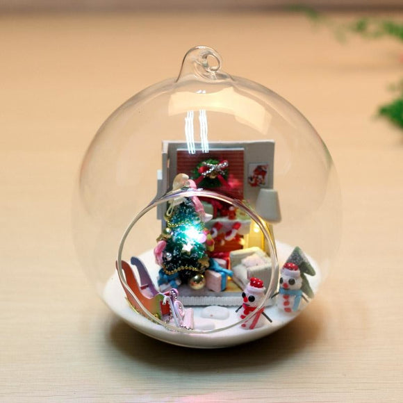 Merry Christmas DIY Glass Ball House Series