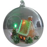 Mini White Christmas DIY Glass Ball House Series