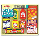 Melissa & Doug Wooden Pantry Products Play Food Set (9 pieces)