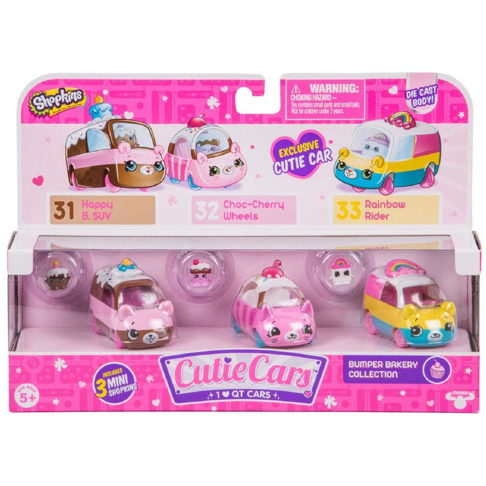 Shopkins Series Cutie Cars 3-Pack Bumper Bakery – Alyanna's Nook