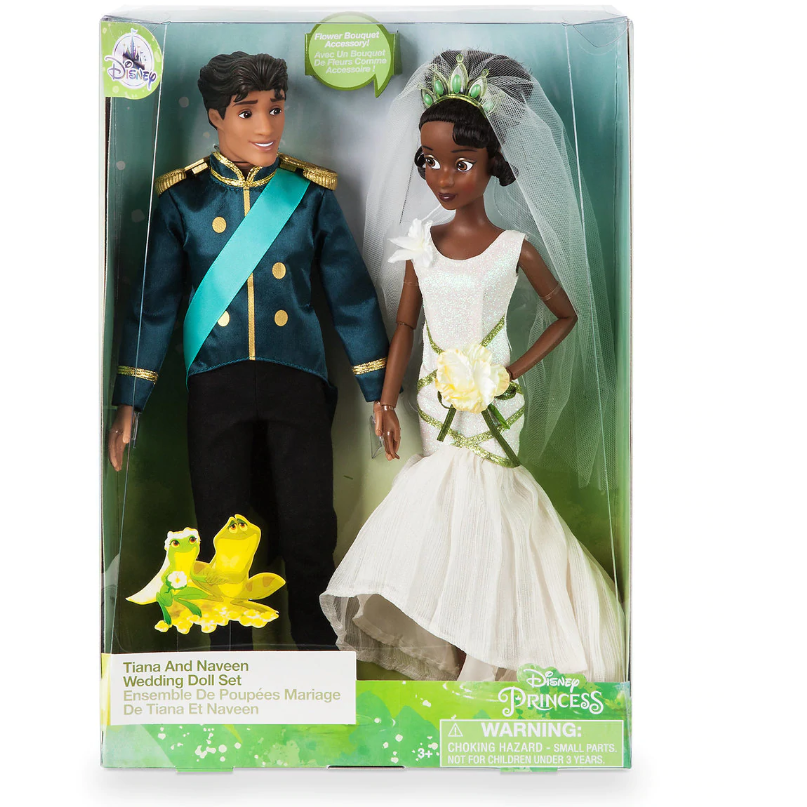 Tiana and Naveen Classic Wedding Doll Set The Princess and the