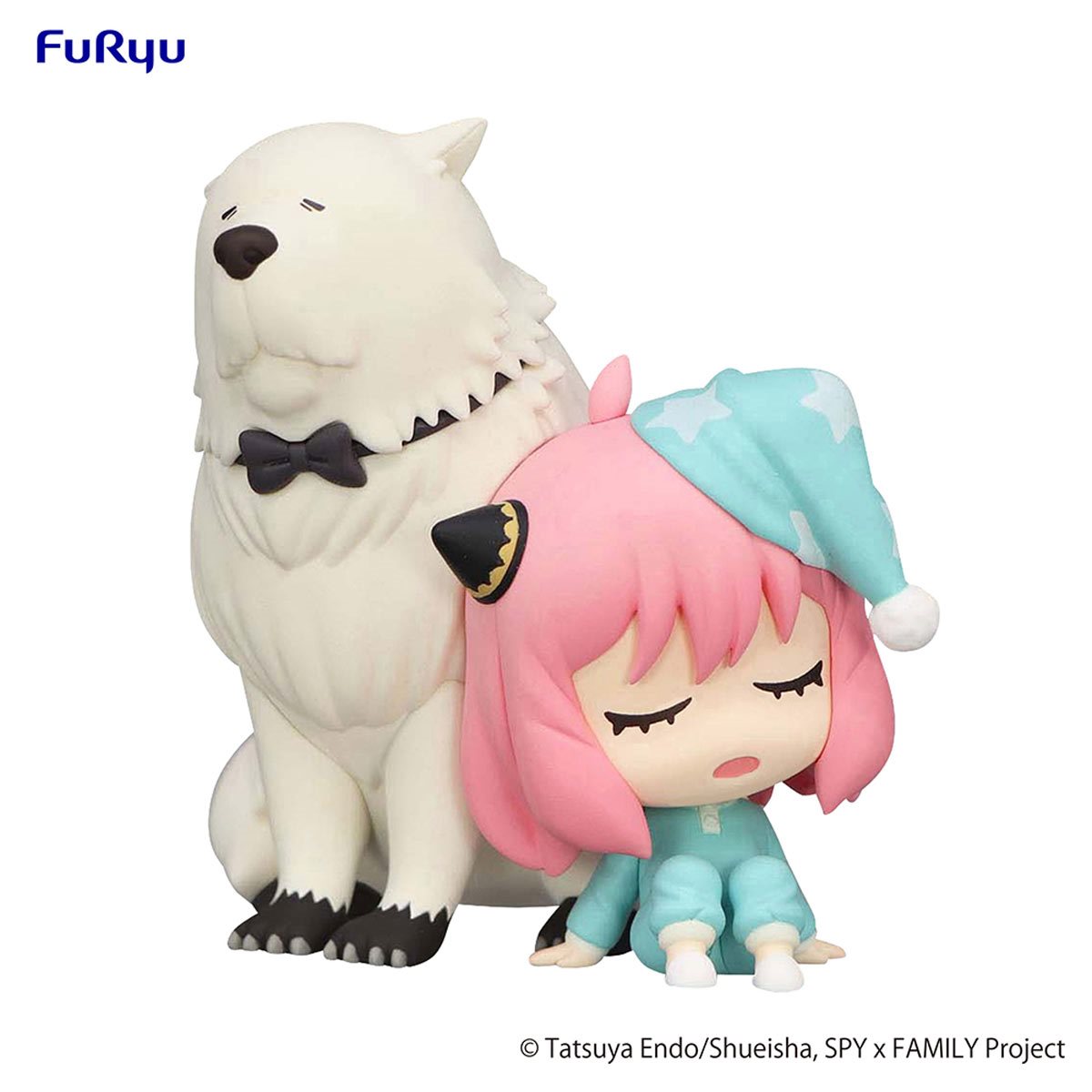 Spy × Family “Anya & Bond Hold” Chibi Statue by Furyu — Collectible Figure 8 cm