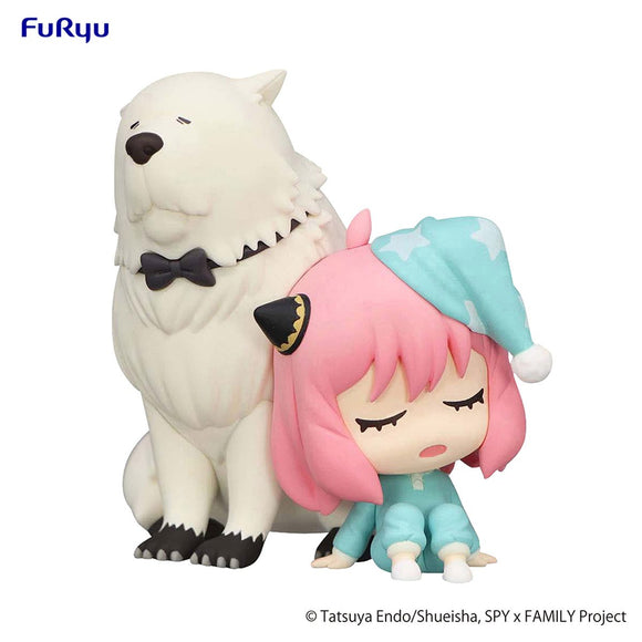 Spy × Family “Anya & Bond Hold” Chibi Statue by Furyu — Collectible Figure 8 cm