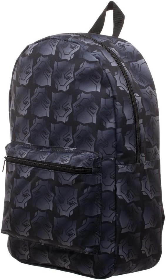 Black Panther Movie Logo Backpack – Authentic BIOWORLD Sublimated Bag