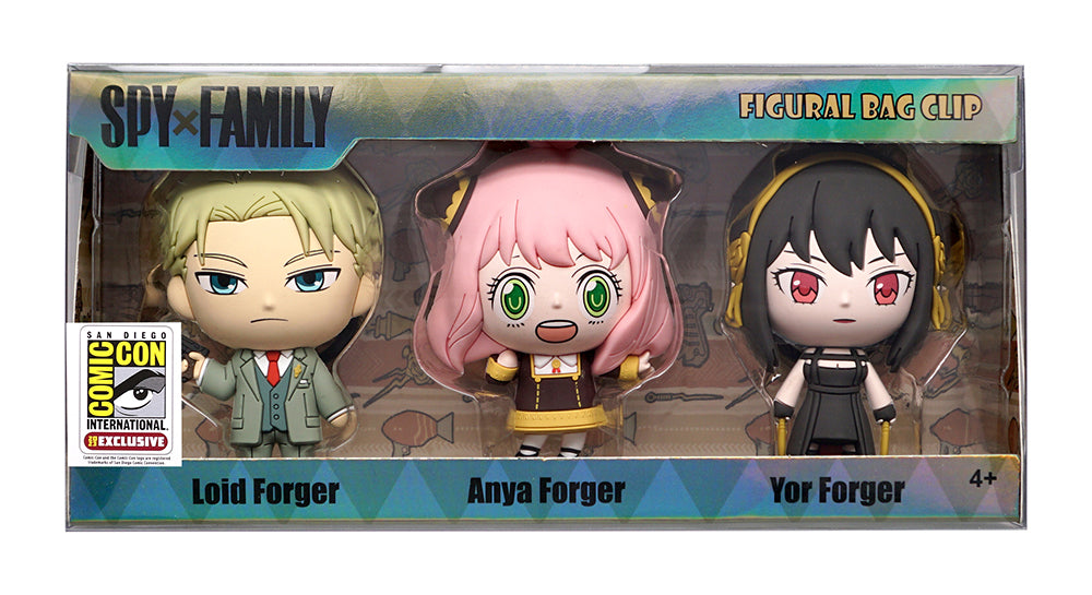 Spy x Family 3D Foam Bag Clip 3-Pack - San Diego Comic-Con 2023 Exclusive By Monogram
