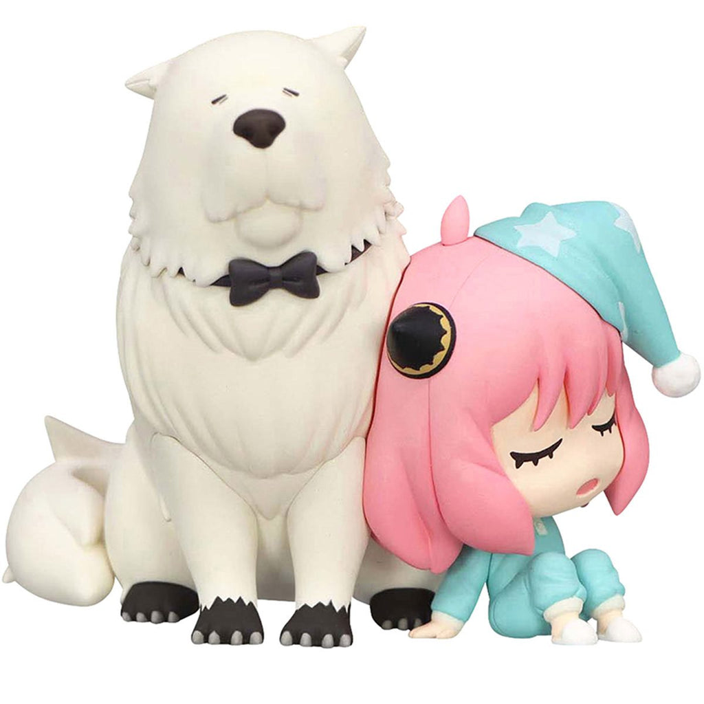 Spy × Family “Anya & Bond Hold” Chibi Statue by Furyu — Collectible Figure 8 cm