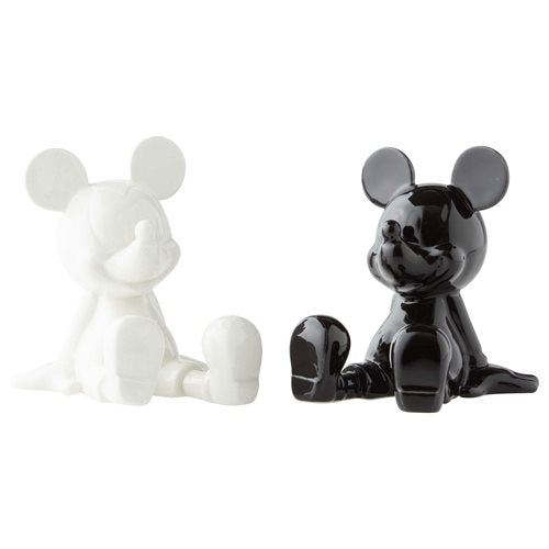 Disney Black and White Mickey Mouse Salt and Pepper Shaker Set - Enesco