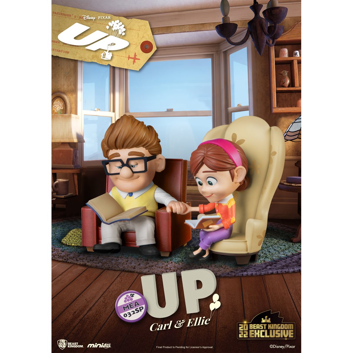 Disney Up Carl and Ellie Mini Egg Attack #032 Mini Figure - Beast Kingdom