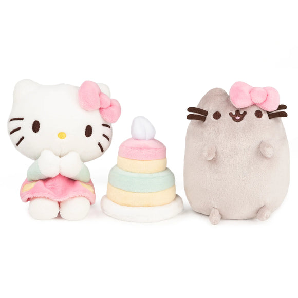 GUND Hello Kitty x Pusheen Best Friend Collector Set Plushies 4.5 in