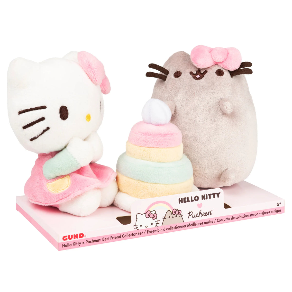 GUND Hello Kitty x Pusheen Best Friend Collector Set Plushies 4.5 in