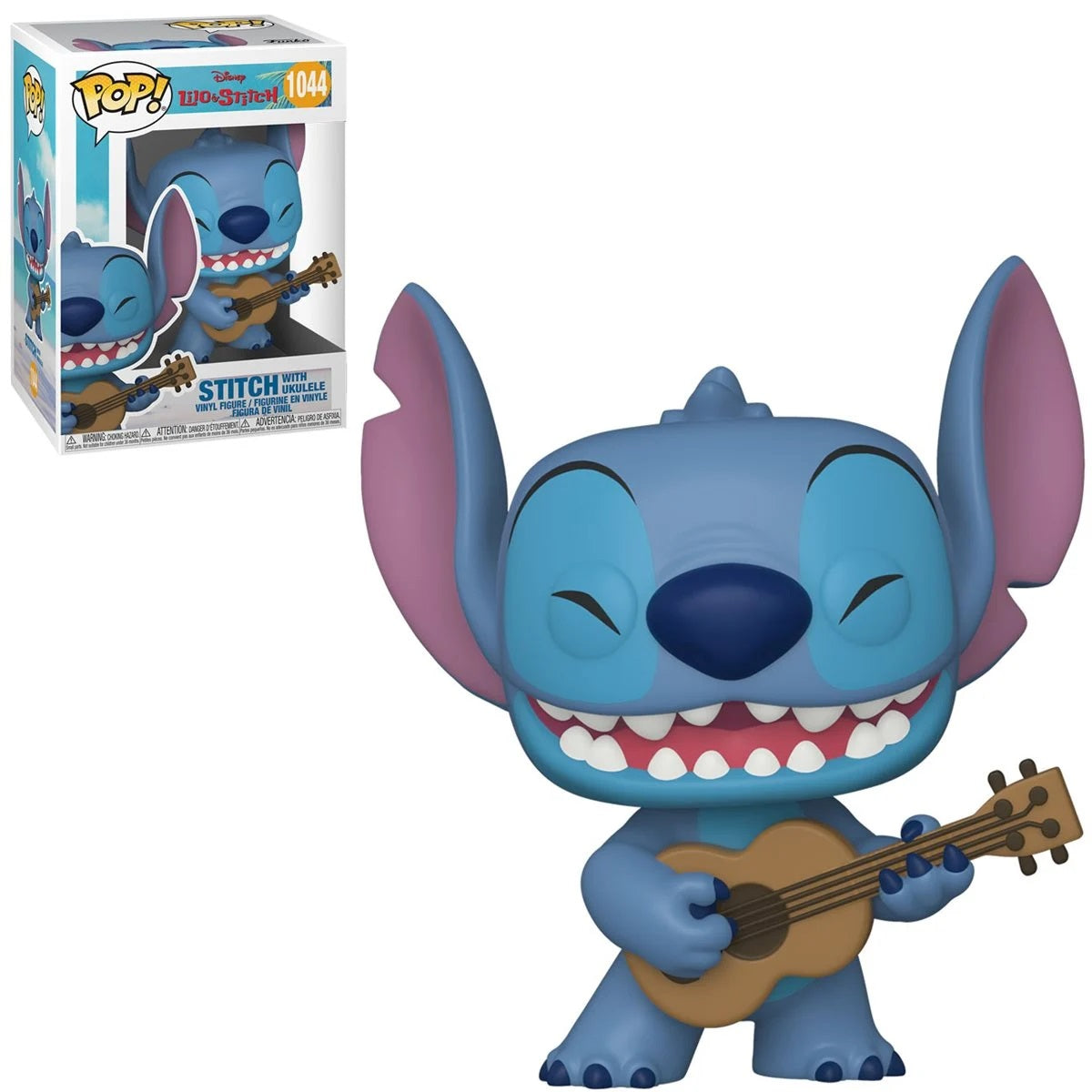 Funko Pop! Lilo & Stitch Stitch with Ukulele #1044 with Boss Protector
