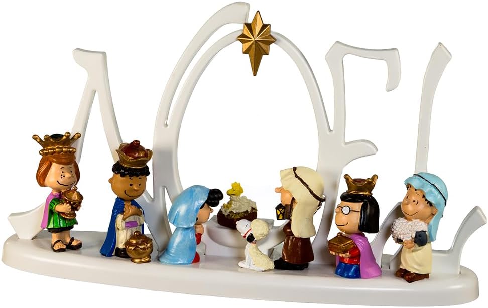 Peanuts Nativity Noel LED 10-Inch Statue - Kurt S. Adler