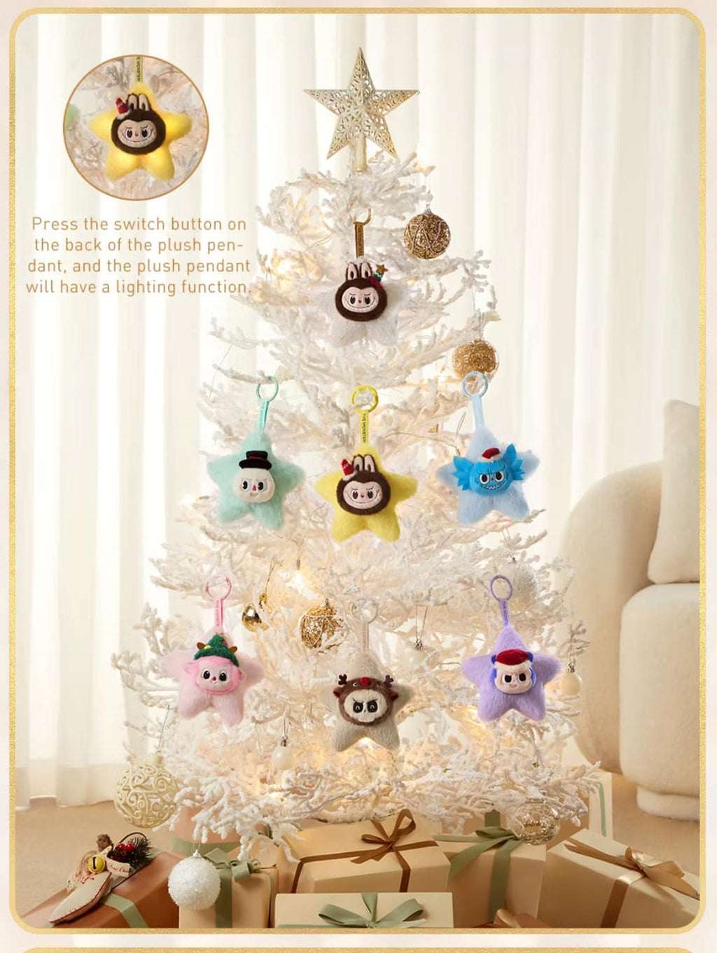 Pop Mart The Monsters Classic Series – Labubu Sparkly Plush Pendant Blind Box (WHOLE BOX)