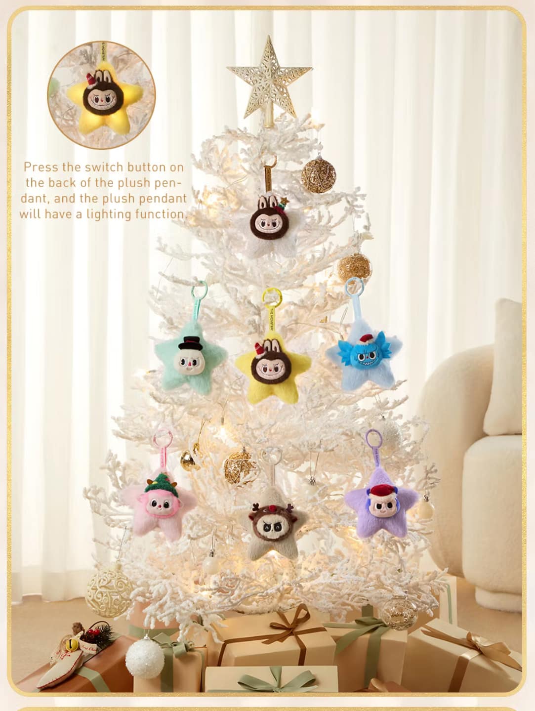 Pop Mart The Monsters Classic Series – Labubu Sparkly Plush Pendant Blind Box (WHOLE BOX)