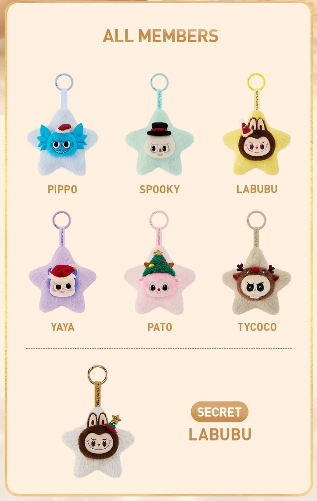 Pop Mart The Monsters Classic Series – Labubu Sparkly Plush Pendant Blind Box (WHOLE BOX)
