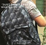 Black Panther Movie Logo Backpack – Authentic BIOWORLD Sublimated Bag