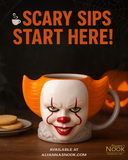 IT Pennywise Ceramic 3D Sculpted Mug – 20 oz Horror Collectible Cup