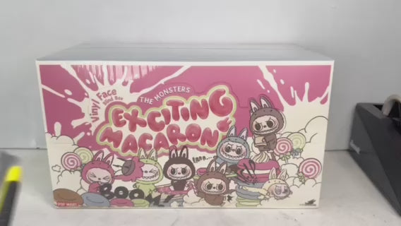 Pop Mart BKK X Labubu The Monsters – Exciting Macaron Vinyl/ Plush Figure V1, Pre-Identified