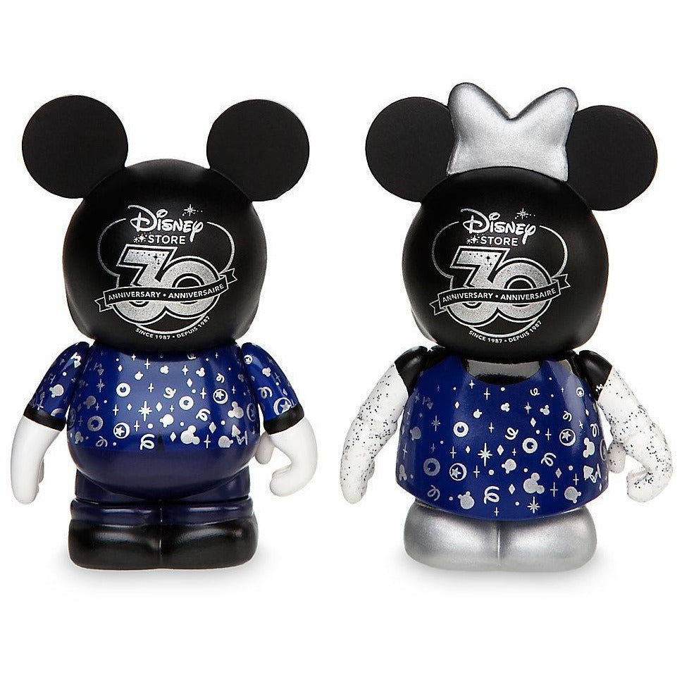 Vinylmation Mickey and Minnie Mouse 3'' Figure Set - Disney Store 30th Anniversary - Limited Release