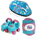 DreamWorks Trolls Skates with Knee Pads and Helmet - Junior Size 6-12