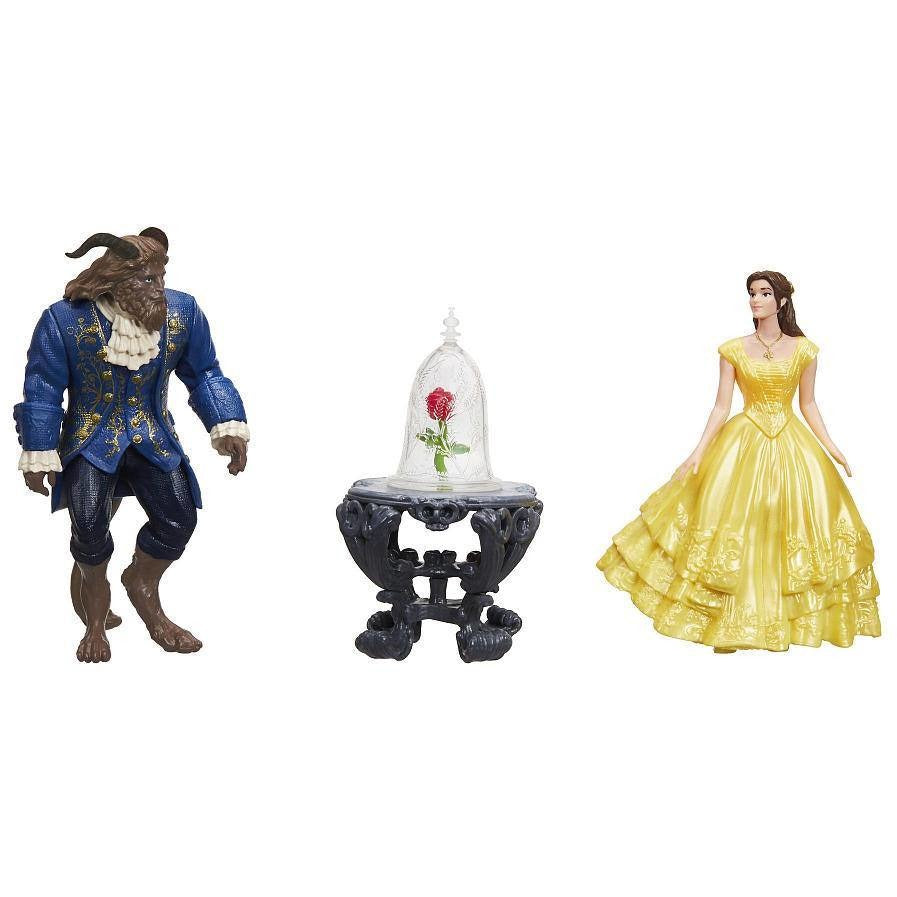 Disney Beauty and the Live Action Beast Enchanted Rose Scene Doll Set - Belle and Beast Live Action