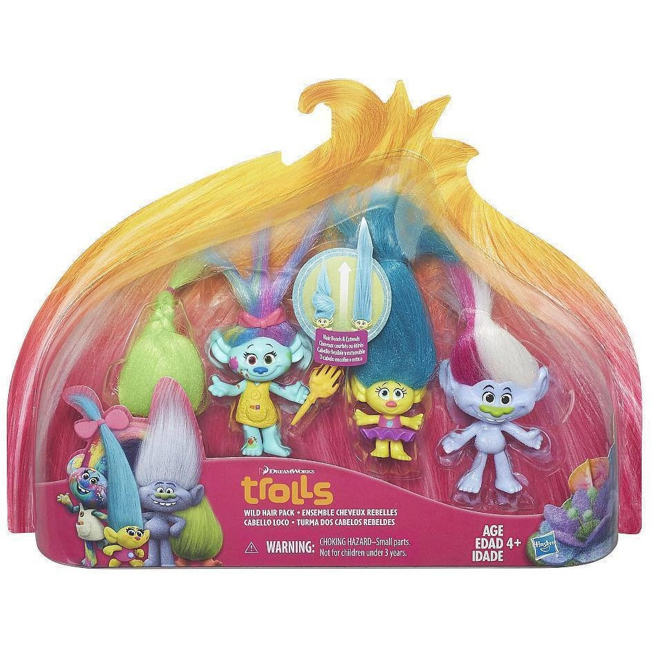 DreamWorks Trolls Wild Hair Pack Doll Set