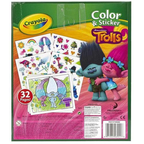 Crayola DreamWorks Trolls Color & Sticker Book