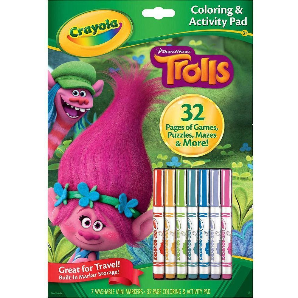 Crayola DreamWorks Trolls Activity Pad with Markers