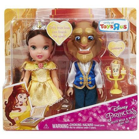 Disney Princess inch Petite Belle and Beast Doll with Lumiere