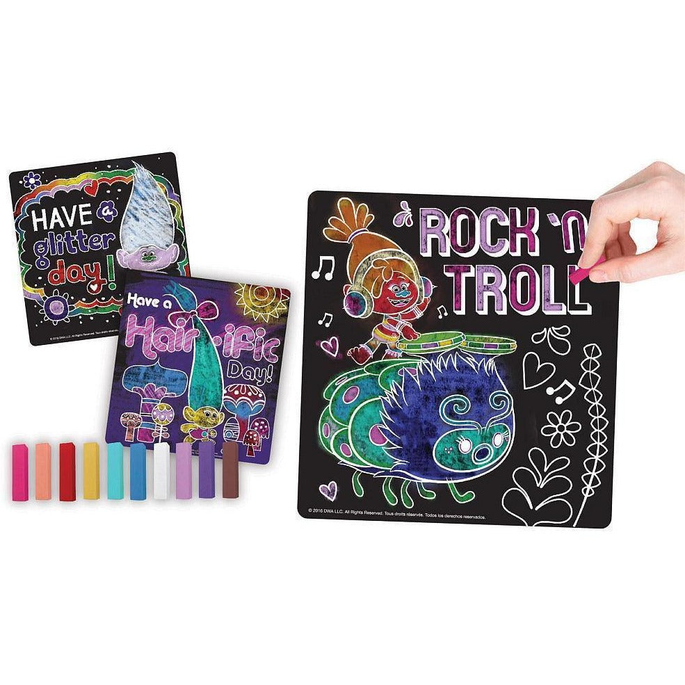 DreamWorks Trolls Chalk Sketch Set