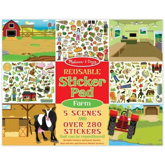 Melissa & Doug Reusable Sticker Pad: Farm