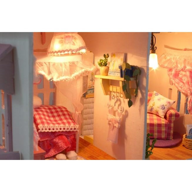 My Little House Pink DIY Miniature Dollhouse