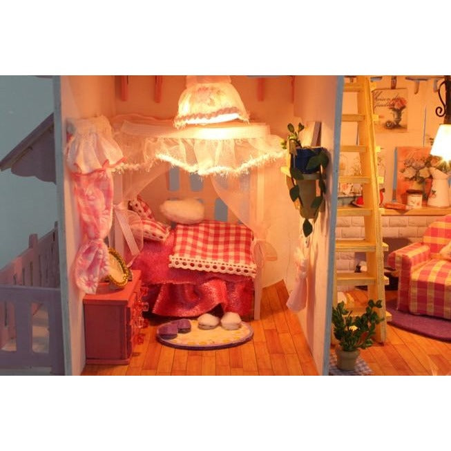 My Little House Pink DIY Miniature Dollhouse