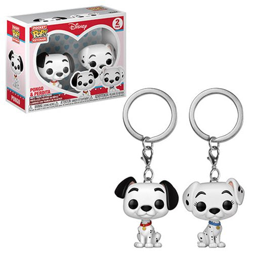 101 Dalmations Pongo Perdita Funko Pocket Pop! Key Chain 2-Pack