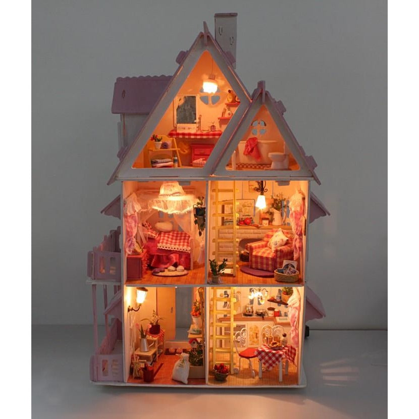 My Little House Pink DIY Miniature Dollhouse