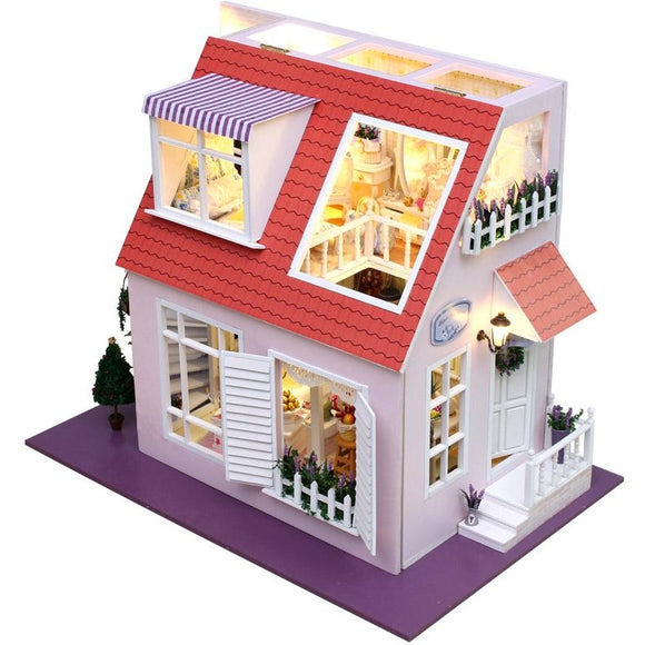 Elegant Roof Terrace DIY Miniature Dollhouse