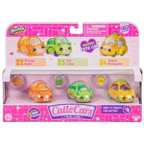 Shopkins Series 1 Cutie Cars 3-Pack - Fast 'N' Fruity
