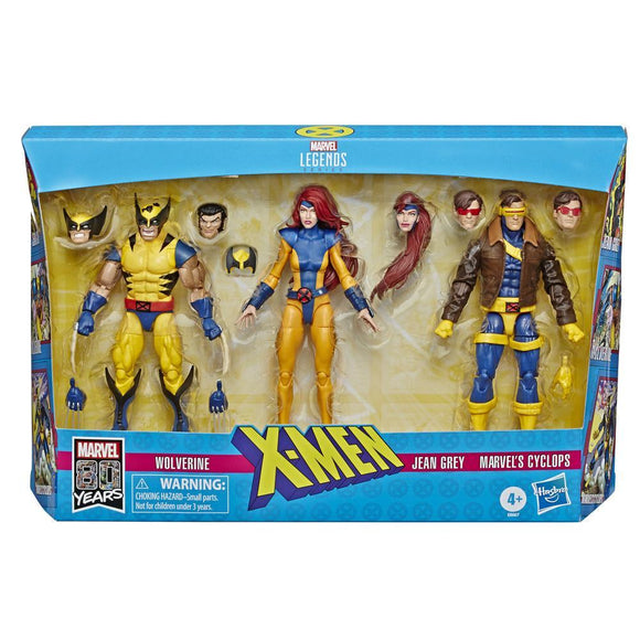 Marvel Legends X-Men Jean Grey, Cyclops, and Wolverine 6-Inch Action Figure