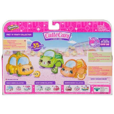 Shopkins Series 1 Cutie Cars 3-Pack - Fast 'N' Fruity