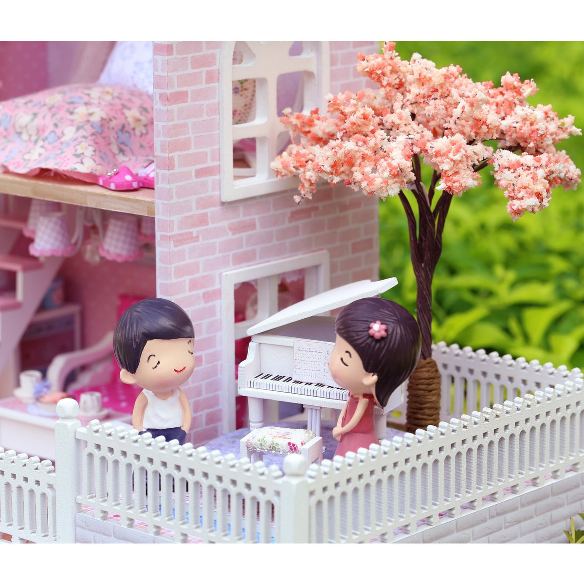Pink Cherry Blossoms TOTORO Version DIY Large Dollhouse
