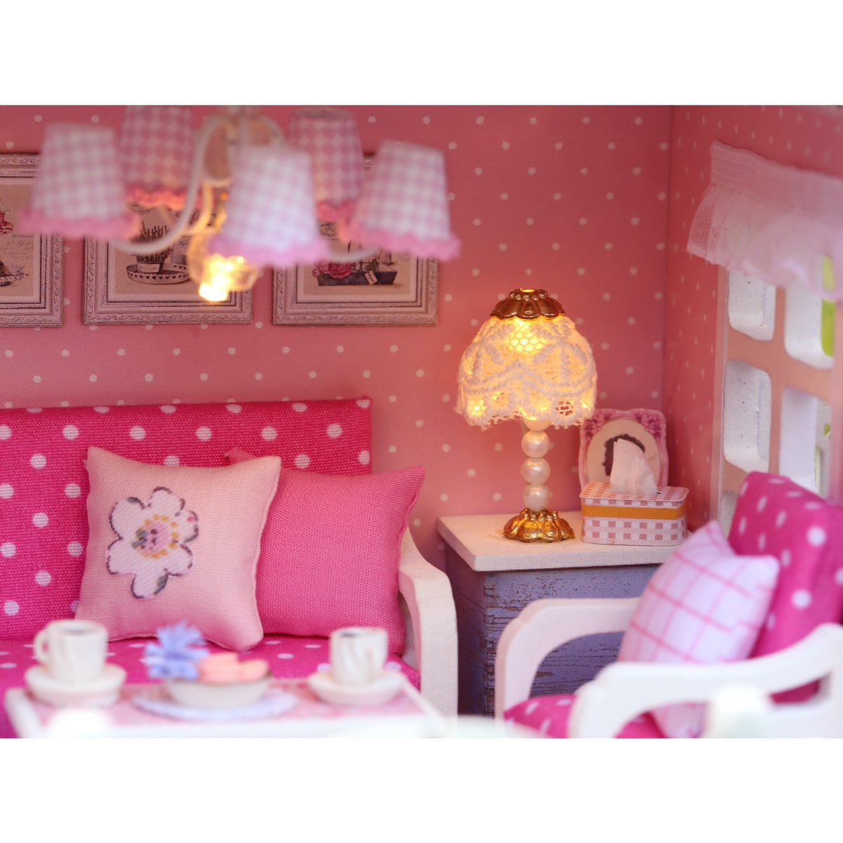 Pink Cherry Blossoms TOTORO Version DIY Large Dollhouse