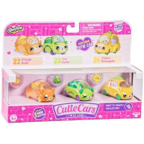 Shopkins Series 1 Cutie Cars 3-Pack - Fast 'N' Fruity