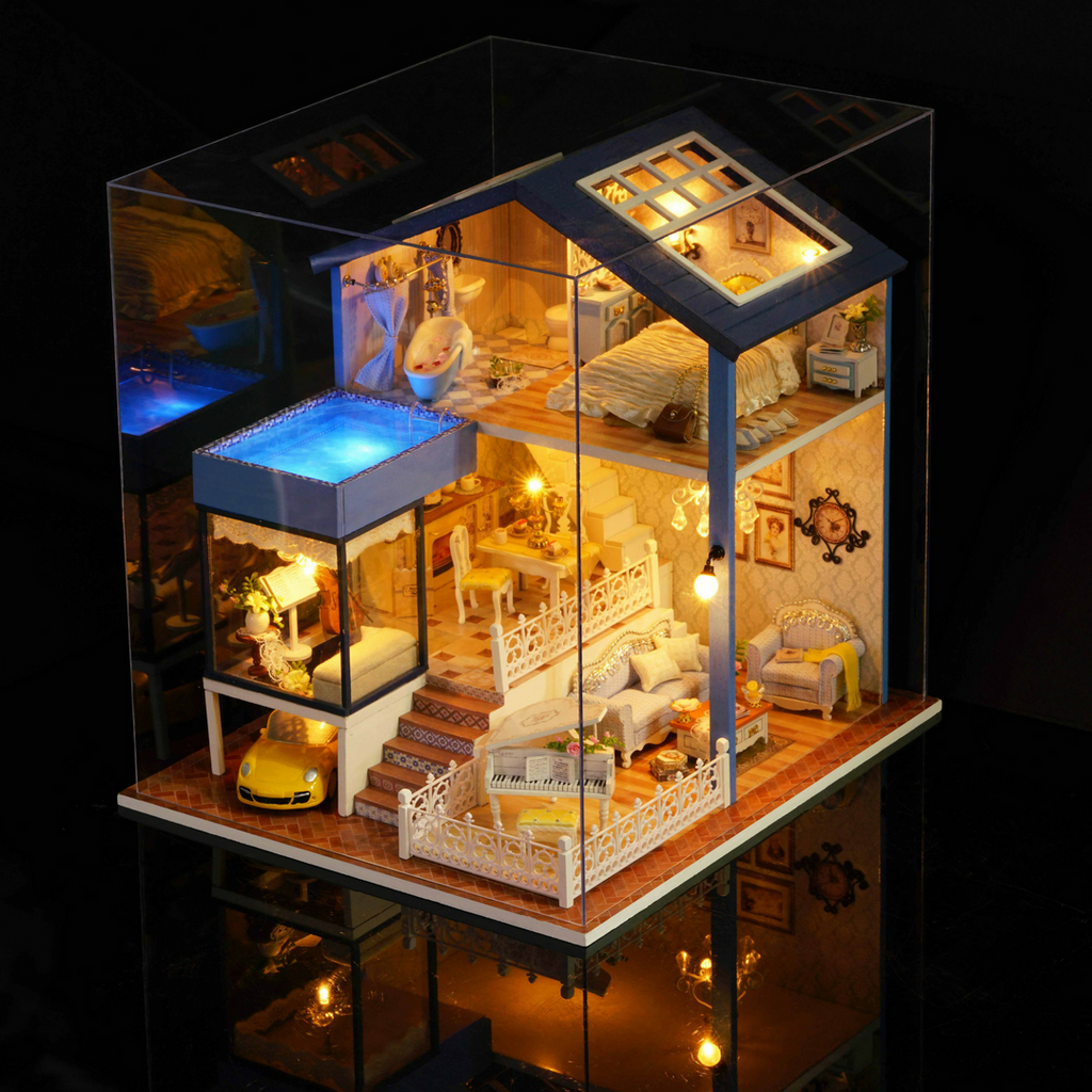 Seattle Yellow Car DIY Large Dollhouse