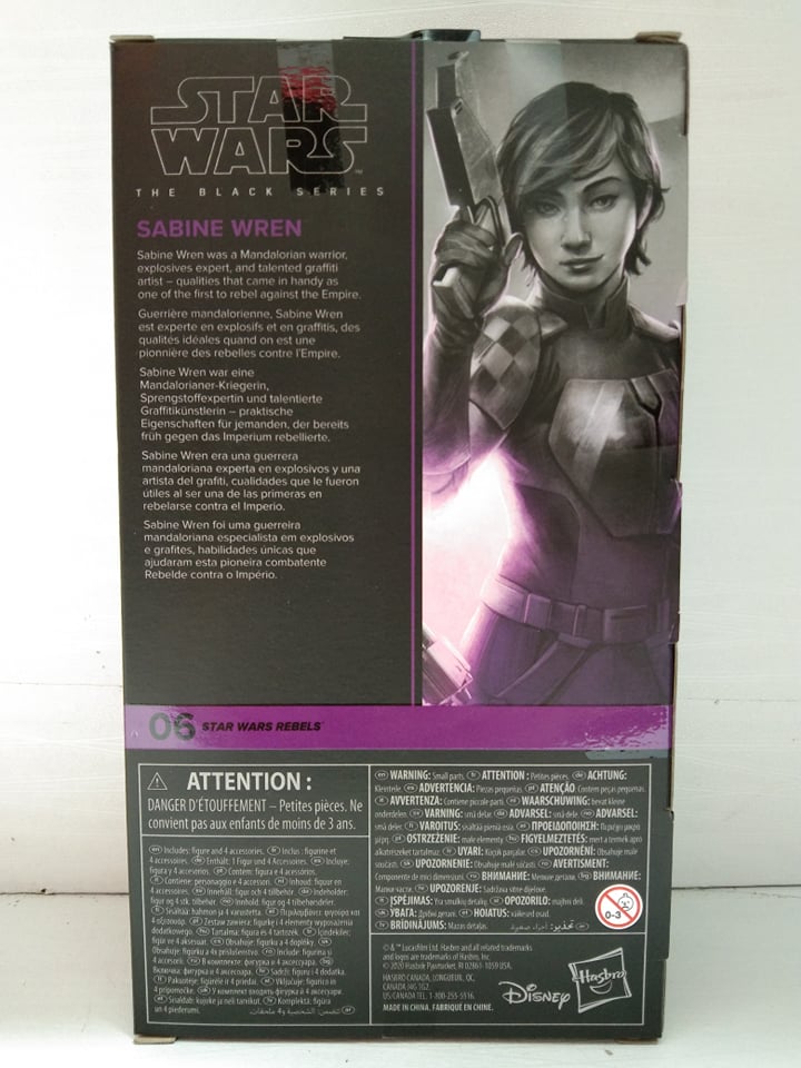 Star Wars The Black Series Sabine Wren 6-Inch Action Figure
