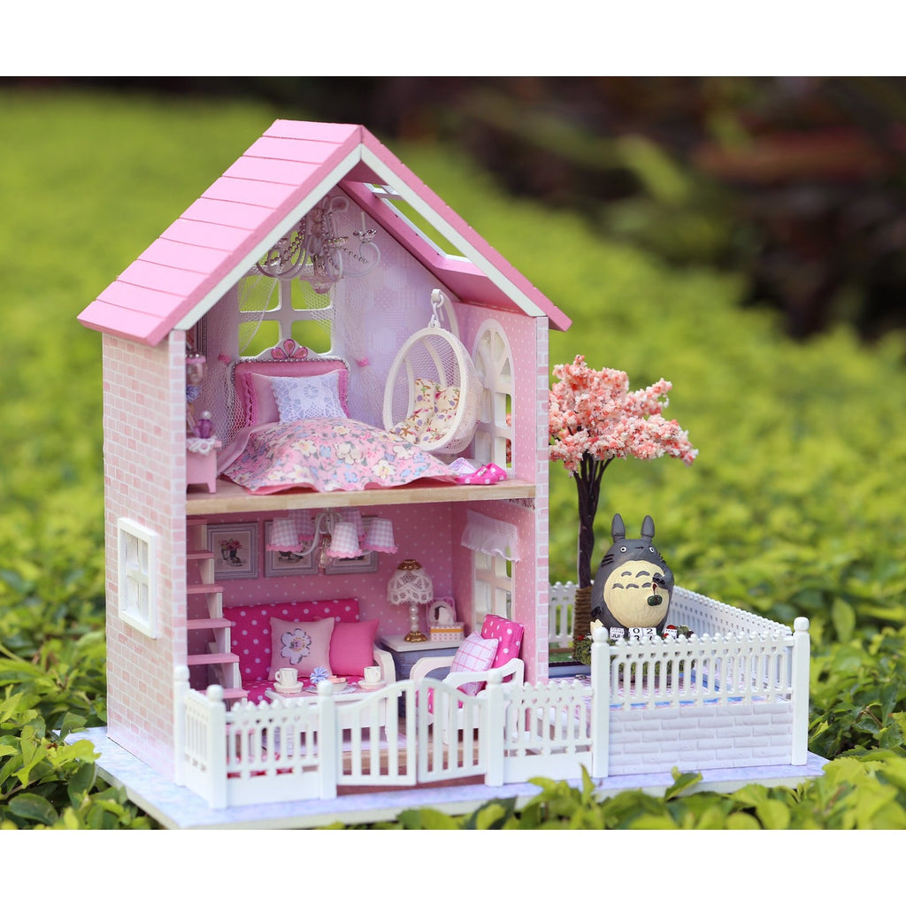 Pink Cherry Blossoms TOTORO Version DIY Large Dollhouse